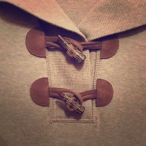Ralph Lauren Grey Knit Toggle Button Dress